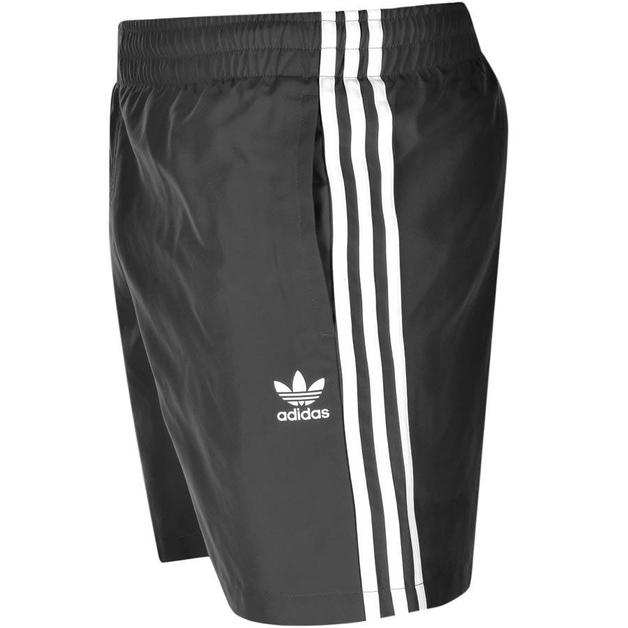 Alternative Image for Productadidas Originals 3 Stripes Swim Shorts Black3